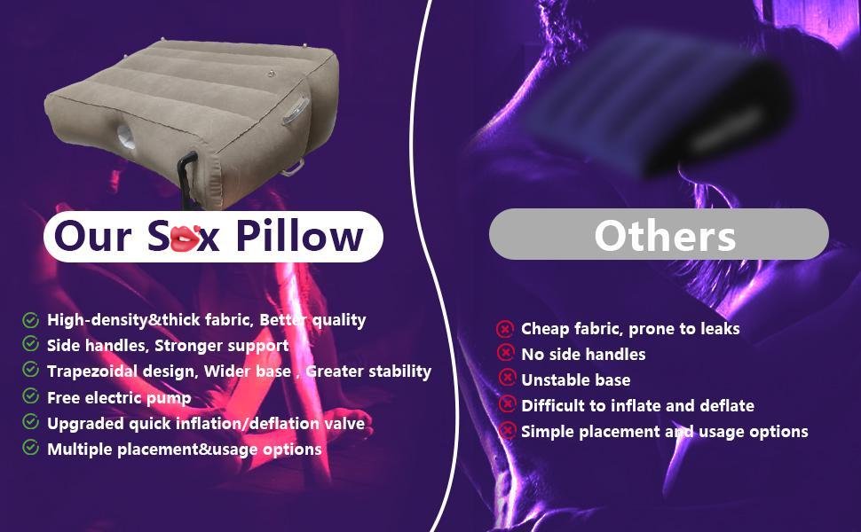 Sand9y's tweet photo. Discover the Tokhub Inflatable Sex Pillow with Dildo Mount🎁

🎊🎀🛒📎
🇫🇷https://t.co/z7AUTPCpBG
🇩🇪https://t.co/LdKD4GJ8mU
🇨🇦https://t.co/hl6fVEfsbU

1⃣Multifunctional position pillow + BDSM kit
2⃣4 cuffs + 2 elastic bands included
3⃣Adjustable height & easy-to-clean fabric

🟠Extended dildo storage slot
🟢Portable for indoor & outdoor use
🔵Soft velvet texture + machine washable

🔓✅Unlock more positions and next-level fun for couples or solo play.
#PositionPillow #BDSMKit #AdultToys