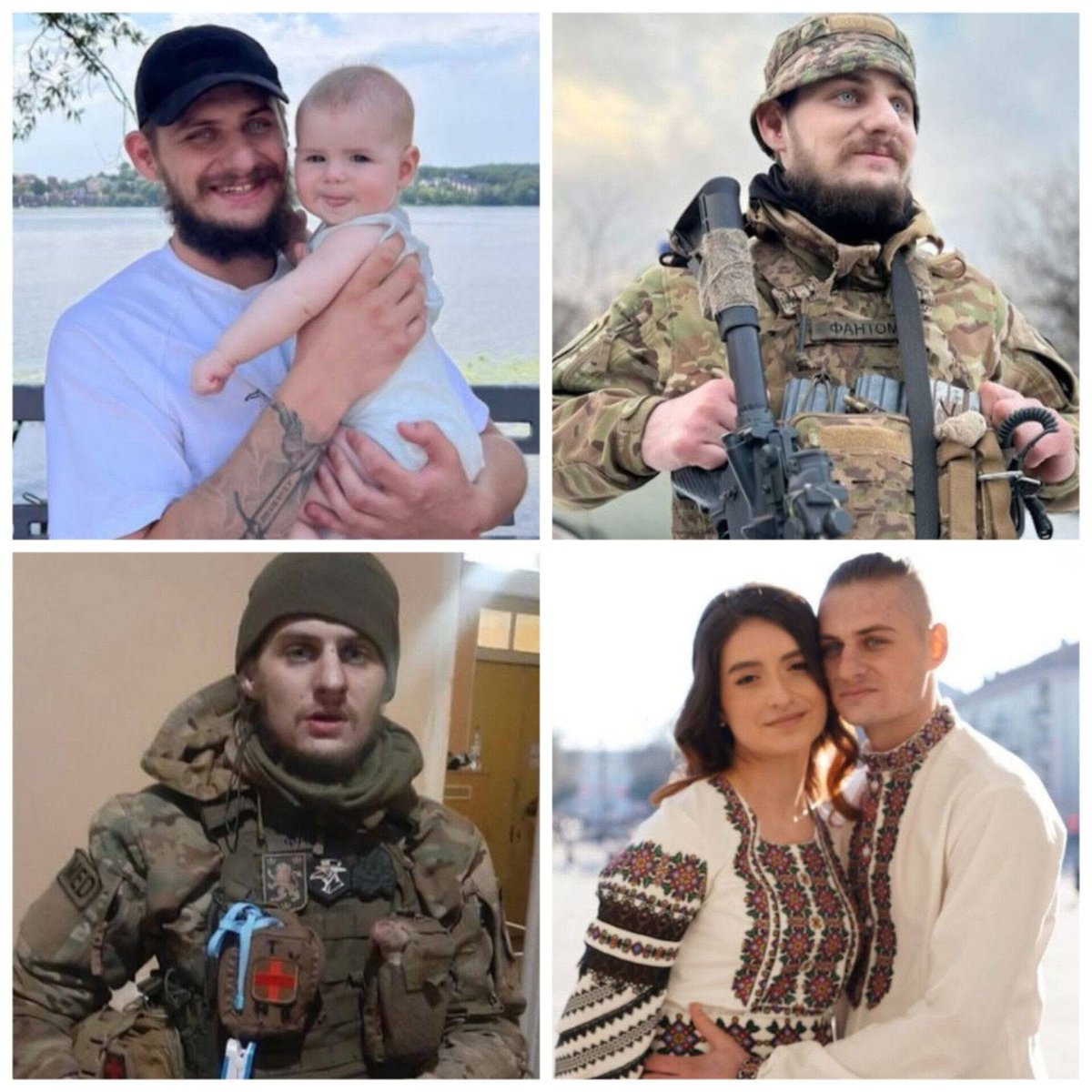 volodarskijo's tweet photo. Він не планував старість. Він планував свої похорони. За рік до загибелі Дмитро "Фантом" Хома подарував дружині телефон, попросив сфотографувати його й усміхнувся: "Красиво, якраз на пам’ятник піде".

Дмитро Хома народився в Тернополі. Місячним хлопчиком його віддали бабусі Марії, оскільки батьки ще вчилися.

У 2014-му йому було 16 і він пішов у "Правий сектор" навчатися. У 2016-му поїхав на схід, а наступного року він уже тримав позиції під Маріуполем.

У травні 2020-го повернувся, став інструктором у "Соколі", там і зустрів Олександру. 14 лютого 2022-го вони розписалися.

24 лютого він знову пішов на передову. Медик 67-ї бригади, позивний "Фантом". Дружина в Тернополі реабілітувала військових. 

У 2023-му дізнався, що дружина вагітна. Він був поруч на пологах, сина назвали Святославом.

На фронті "Фантом" виносив десятки тіл. Евакуював самого "Да Вінчі". Але найважчою для нього стала смерть друга "Норда" - Героя України.

Він завжди знав, що може не повернутися. І тому готував дружину до цього. Не лякав - просто просив, червоних троянд. Живих. Без пластику.

1 червня 2025 року під Покровськом він поїхав на евакуацію двох поранених. В їхню машину ударив російський FPV-дрон. Його тіло знайшли дроном на дорозі.

Дмитру було 27. У нього залишився син Святослав, якому зараз 2 роки. Він бачив тата всього тричі. 

Дружина поки не говорить йому, що тато загинув. Тільки показує фото: "Дивись, це тато". І зберігає відео, щоб колись син знав - ким був його батько і за що віддав життя.

Олександра мріє відкрити в Тернополі реабілітаційний центр імені "Фантома", щоб ім’я чоловіка жило.

Вічна пам'ять Герою.