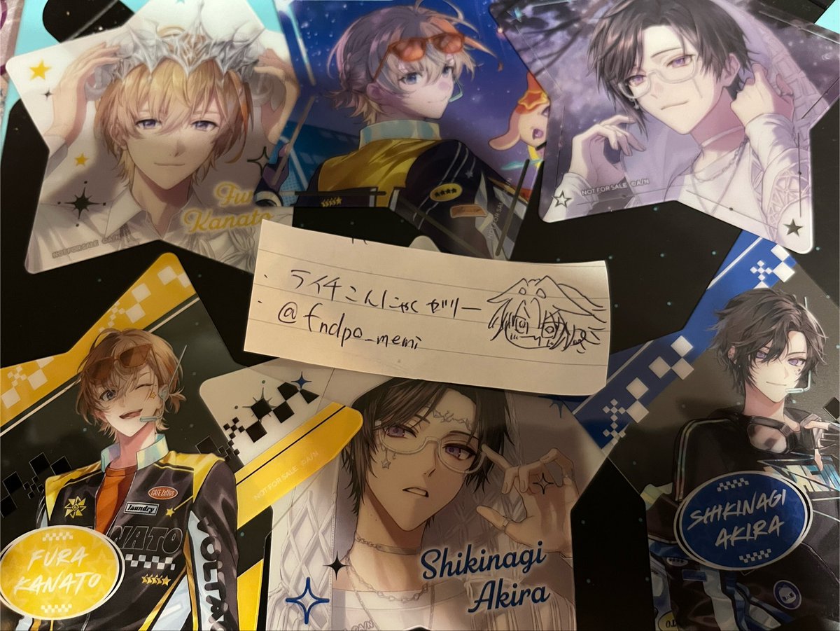 fndpo_memi's tweet photo. 【交換】にじさんじVOLTACTION 4th ランダム　特典星型カード

譲 画像2枚目

求 画像I枚目

異種交換ありです。
検索からでもお気軽にお声掛けください。 https://t.co/ELnW1cGK9W