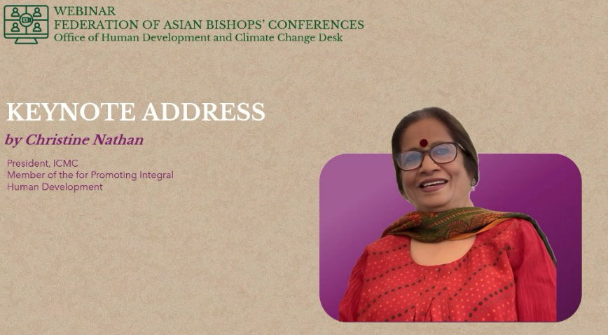 ICMC_news's tweet photo. "Welcoming a displaced child is not merely an act of charity, but instead a profound encounter with Christ Himself." ICMC President Christine Nathan reflects on #WDMR2026 theme ‘Even just one of these children’ in webinar keynote address
#FABC #75YearsOfICMC https://t.co/E1Kx0OYREa