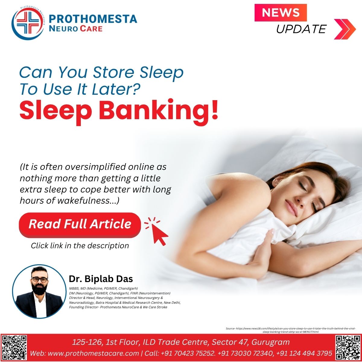 Prothomesta_NC's tweet photo. Can You Really "Bank" Your Sleep?
Read the article
https://t.co/9cZmy1rWiE
#SleepBanking #SleepHealth #BrainHealth #HealthySleep #Neurology #SleepScience #MentalWellness #CognitiveHealth #DrBiplabDas #ProthomestaNeuroCare #SleepAwareness #HealthyLifestyle https://t.co/TYqU5GXGqt