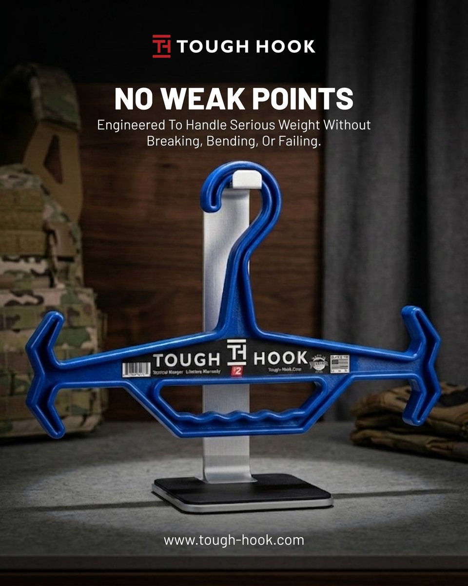 Tough_Hook's tweet photo. Engineered with zero weak points.

Tough Hook Rhino Hangers are ready for everyday heavy use.

From work gear to everyday jackets, they never let you down. 💥

#StrengthYouCanTrust #BuiltTough #EverydayCarry https://t.co/NqINlxwFrc