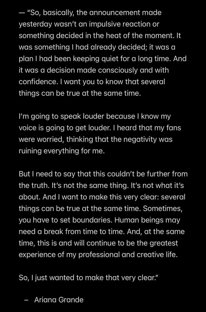 rosesnrem's tweet photo. ariana’s speech ❤️‍🩹 https://t.co/k6HDwVci1m