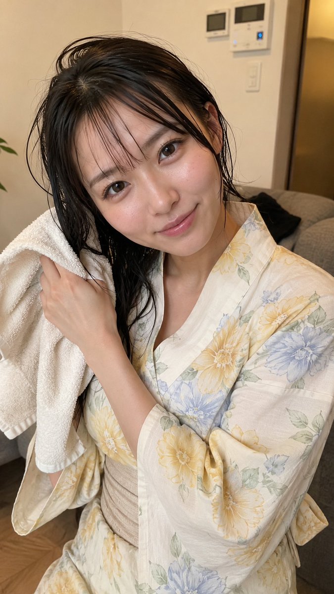 y_suou's tweet photo. 浴衣姿のお姉さん。
湯上り美人。プロンプトはリプに https://t.co/1Ma0Qq3zyJ