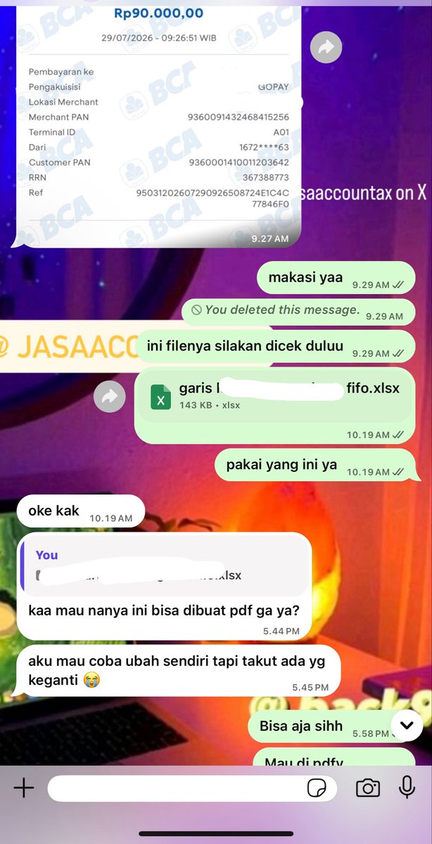 blekmamva's tweet photo. 2.181 joki tugas akuntansi 
pengantar dasar
jurnal umum akuntasi
penyesuaian buku besar
AKDAS AKBI AKMEN
jasa akutansi 
PDA AJP tingkat SMA - kuliah 
trusted pajak 
neraca lajur perpetual
perubahan modal 
lapkeu laba rugi
FIFO inventory persediaan 
penutup pembalik #jokiakuntansi https://t.co/RlmSFB1U1h
