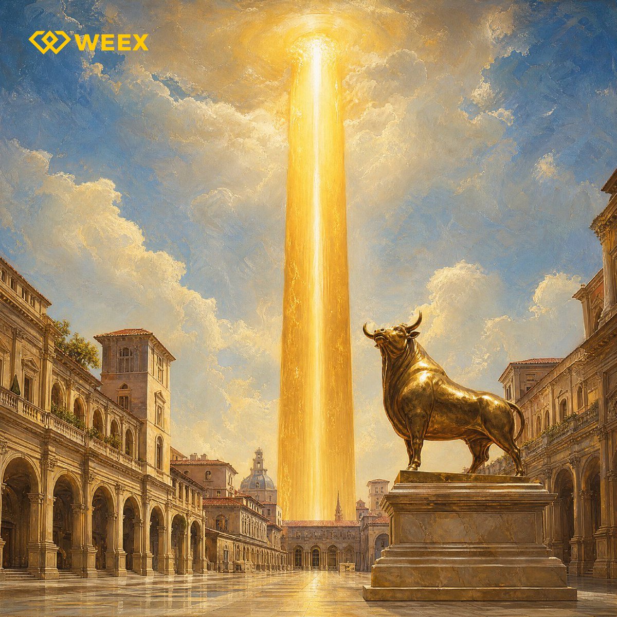 WEEX_Official's tweet photo. The bull is coming. Are you in? https://t.co/wpAUBvgiTK