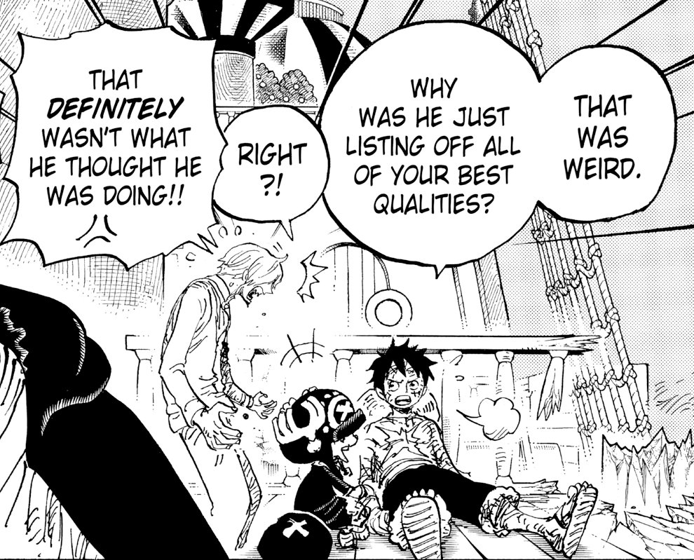 mugiriya's tweet photo. there's no way Sanji didn't jump Luffy after this the whole ship must've been shaking all night https://t.co/pKdZFFopGi