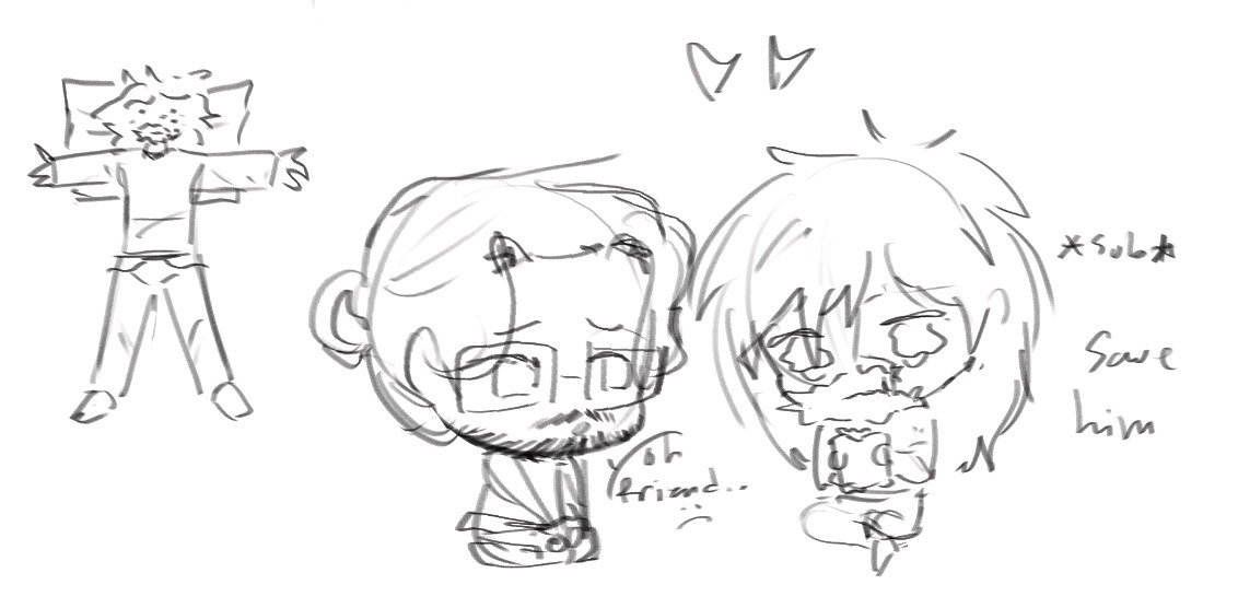 ADHDmonarch's tweet photo. Swap au doodles. I truly believe that the standard way Simon and graces dynamic is treated in the bloodymary fandom is how the swap au would actually go. Grace is freaking out and Simon's just trying to keep him alive #bloodymary https://t.co/2rL7OUO6i9