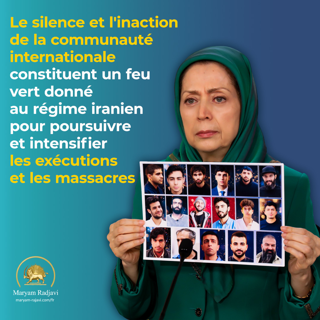 Maryam_Rajavi_F's tweet photo. Les exécutions politiques de ces derniers mois en Iran ont profondément choqué le monde entier. Pourtant, les gouvernements ont gardé le silence. 
Malheureusement, depuis des années, la communauté internationale protège le régime iranien et ses dirigeants de toute sanction pour leurs crimes.