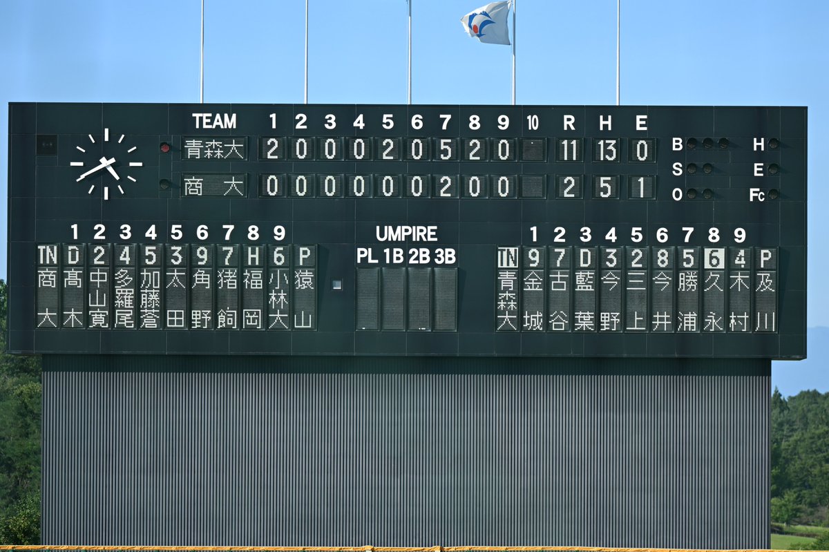 tanuki_yakimono's tweet photo. オープン戦
青森大11-2横浜商科大
青森大：小原-佐藤佑-津田-及川
横浜商大：駒井-加藤悠-直井-小林謙-猿山
本塁打：今野(青大)
三塁打：川満(青大)
二塁打：今井(青大)
※1回表途中からの経過 https://t.co/CQ6nWTsciZ