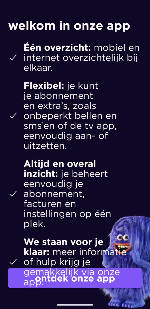 mpopdam's tweet photo. Ik kom niet meer in de app, omdat de tekst voor de knop staat om verder te kunnen... Pixel 9 Pro

@hollandsnieuwe https://t.co/W2H1vfroN1