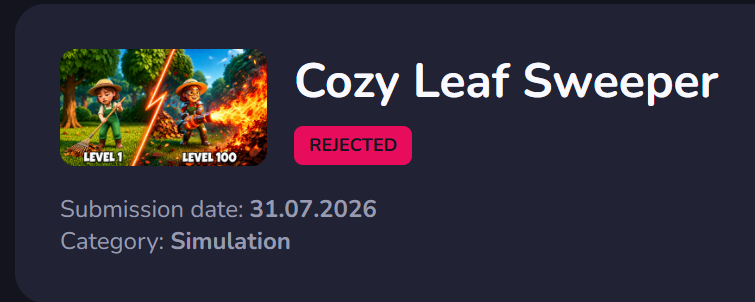 EvoLabXGames's tweet photo. Got another rejection from CrazyGames today 💪

"The concept is quite close to existing titles..."

Well, we keep going.
#gamedev https://t.co/QZVnCbQM9x