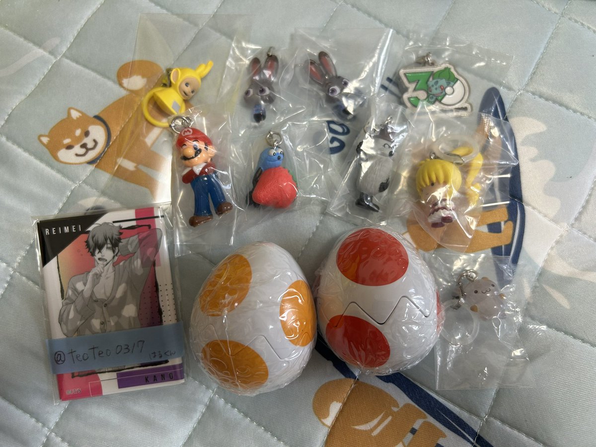 teoteo0317's tweet photo. 【交換】ガチャ めじるし アクセサリー

【譲】画像1枚目参照
ヨッシーオレンジ.赤/マリオ/ビスケ/ジュディA/ゾンゾン/スンスン/マフィン(画像2枚目の初期汚れとカニカンの緩み有)など

【求】ヨッシー(白)、オラフ
画像3枚目のポチっち

郵送のみ。ヨッシーはヨッシー同士でお願いします。 https://t.co/bAIoqTzRsc