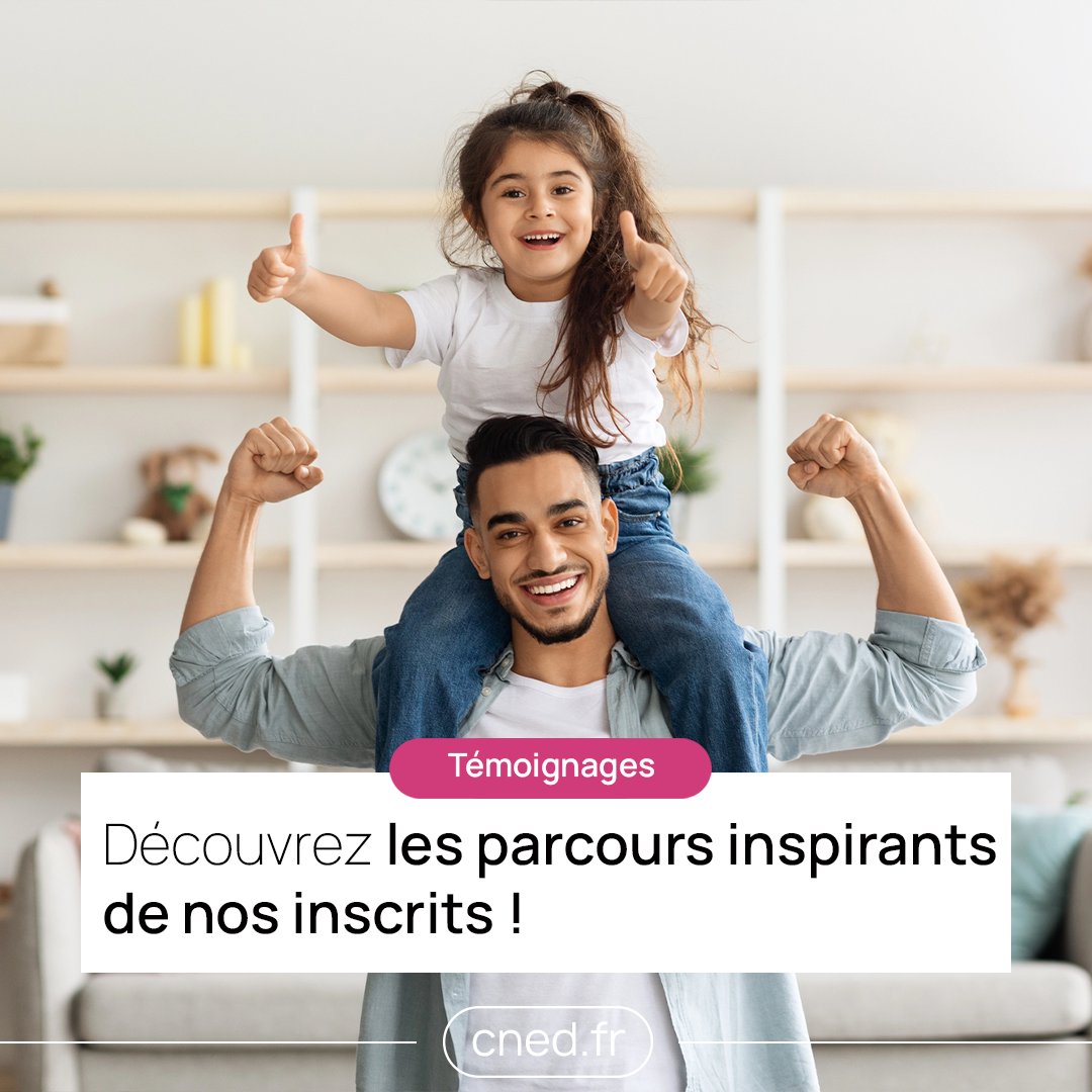 cned's tweet photo. Comment se déroule une formation avec le #Cned ?
🎙️ Découvrez les témoignages de nos inscrits : Marnik, Delphine, Hervé ou encore la famille Royé. École, CAP, études supérieures, préparation de concours, ils partagent leur expérience et leurs conseils !
➡️ https://t.co/HDzoHgmwll https://t.co/zNZh1eHMBN
