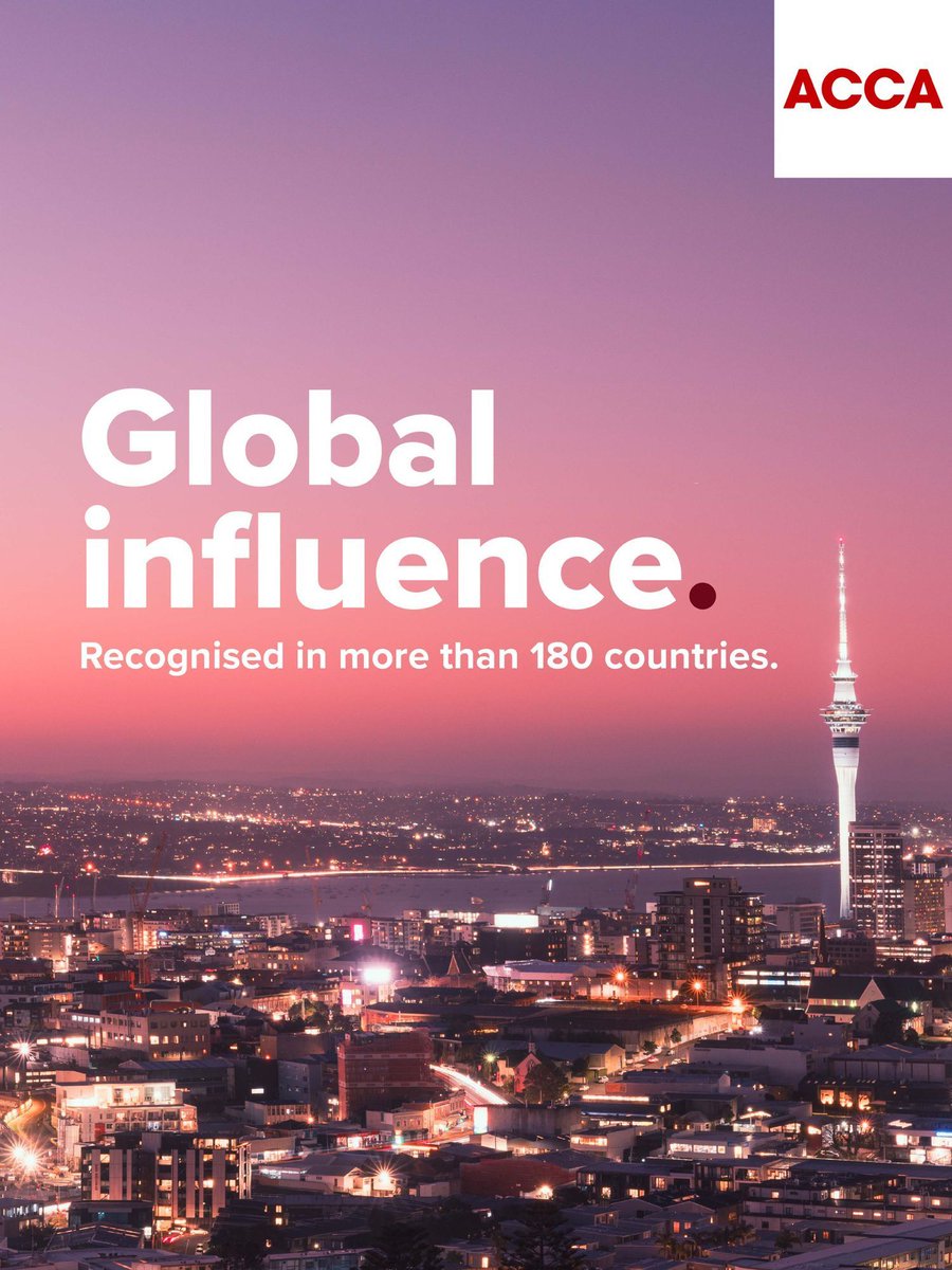 ACCA_Africa's tweet photo. The ACCA qualification is recognized in more than 180 countries. It means exams written in Lagos, Accra, or Nairobi carry the same career impact as those who written in London, Dubai, or Singapore.
#ACCAQualification #ACCAGlobal https://t.co/9PXpGss8Kf