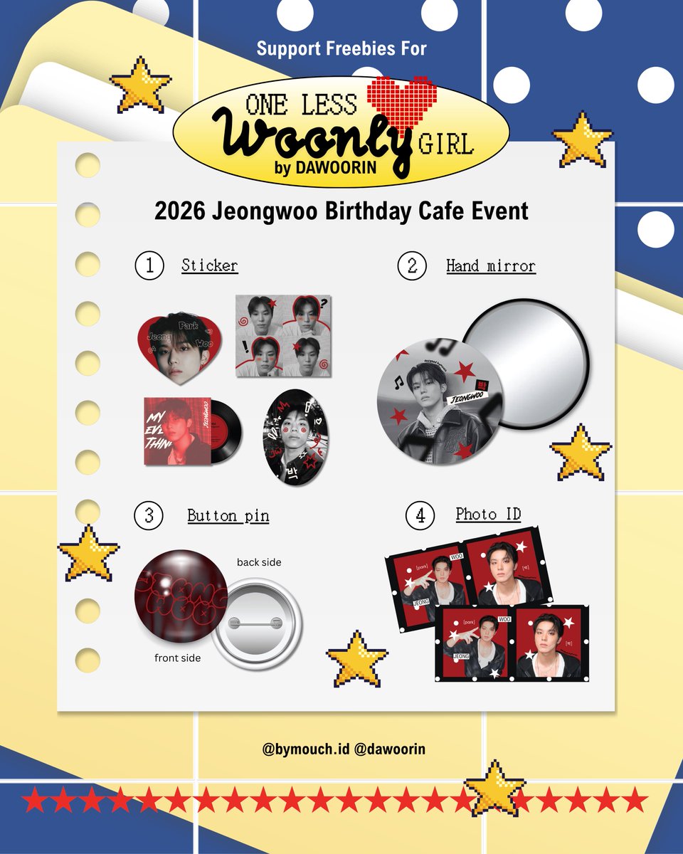 DAW00RIN's tweet photo. 2026 JEONGWOO BIRTHDAY CAFE EVENT BY DAWOORIN

정우내 전부야
#ONELESSWOONLYGIRL

JAKARTA
@ mosslifecoffee - taman literasi blok m
2026.09.27

! rsvp only
reservation will be open saturday 2026.08.08 [19.00 WIB]
📑: https://t.co/CzunbOo4gS

#JEONGWOO #박정우 #朴炡禹 #パクジョンウ
#TREASURE #트레저