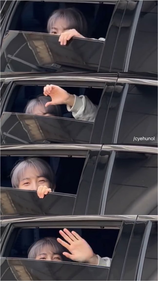 julyyfirst's tweet photo. อินจุนน่ารักมากจริงๆอะ สมฉายานางฟ้าทักทาย ลดกระจกลงมาโบกมือทักทายแจกจ่ายความรักให้แฟนคลับ ละดูยิ้มจิ เส้นโค้งที่สวยที่สุดคือรอยยิ้มอินจุนนะ https://t.co/tqe1obsHAZ
