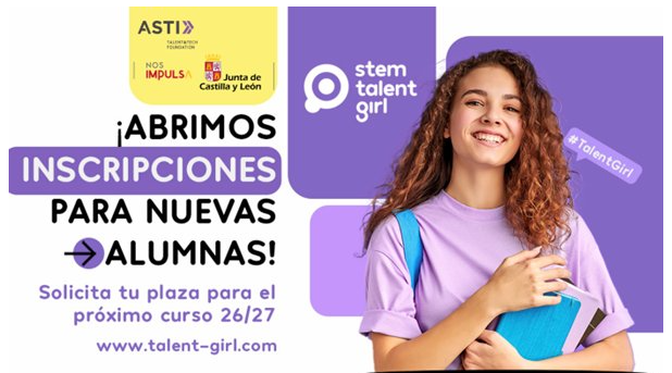educacyl's tweet photo. STEM Talent Girl 2026/2027 - Portal de #Educación de la Junta de Castilla y León
Abierto el plazo de inscripción 📆

👉https://t.co/bQ6VbcgO8t https://t.co/dTkfGHp48q