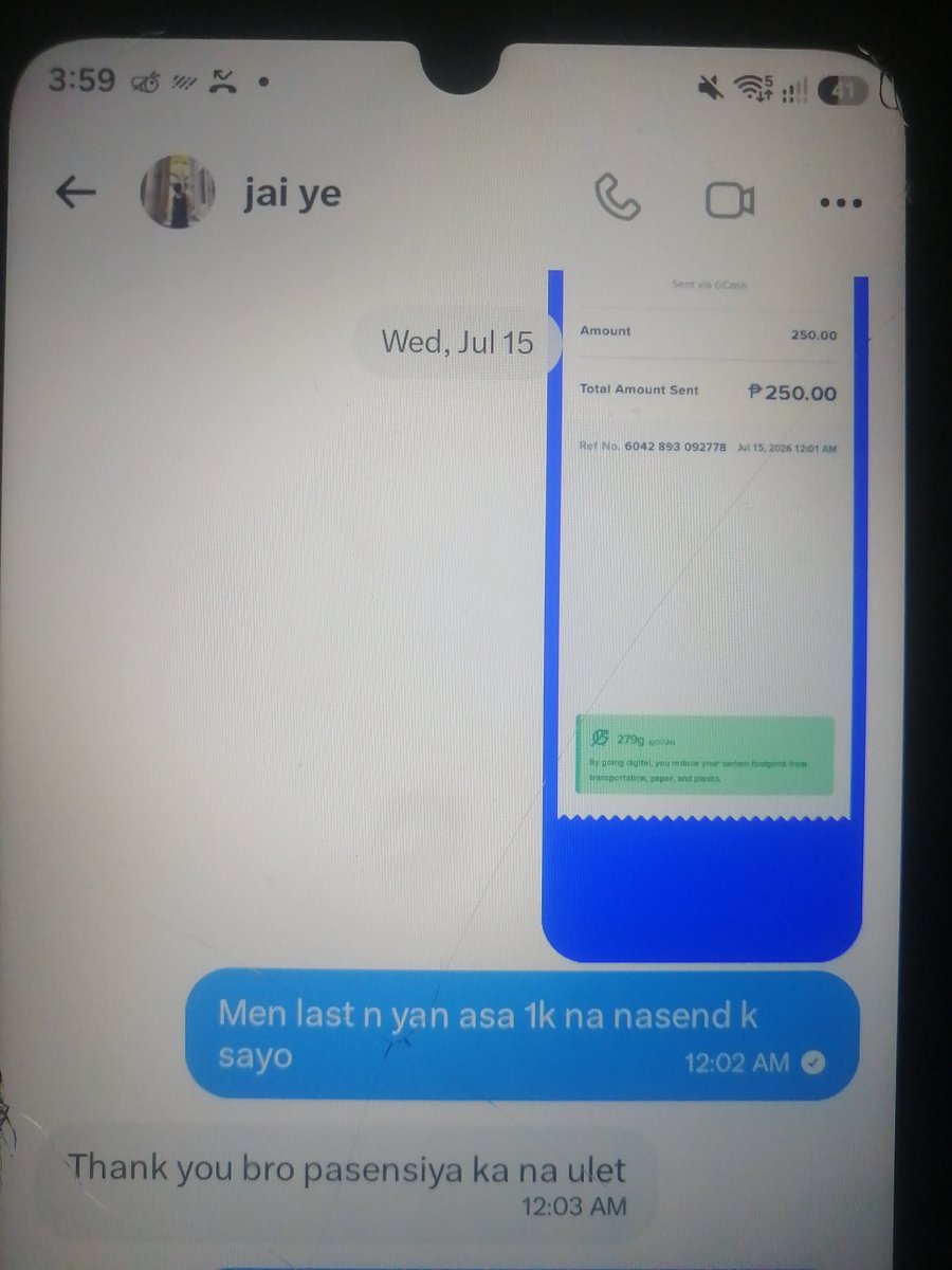 DhanHwa's tweet photo. Beware of this guy #alterbaguio
Ginawan m ng paraan para tulungan  sya na walang kapalit tas papadagdag pa sabi ibabalik. gang sa block k na. 
:/  feeling ko scammer toh fishbaiting lang ginagawa https://t.co/o9PwgBhyDp