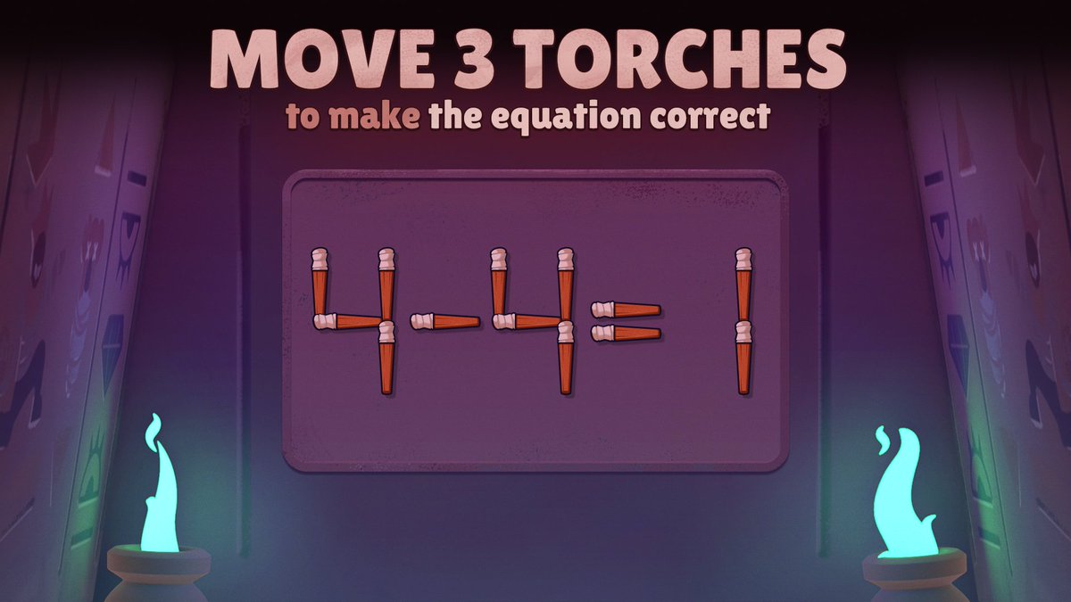 BrawlStars's tweet photo. MATH PUZZLE DAY NOOOOOOO! 💀

🤓☝️ Giveaway Puzzle: Fix the equation and comment your answer with #BrawlStars and #EscapePyramidQuest! 🔥

🧠 New Puzzle in-game for 5000 BLING! Solve the equation and head to the final room! https://t.co/12GctfCP45