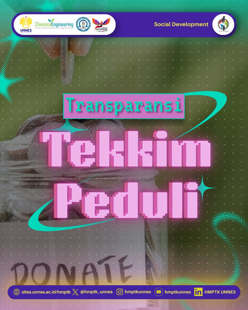 hmptk_unnes's tweet photo. [TRANSPARANSI TEKKIM PEDULI ODC]

Assalamualaikum Warahmatullahi Wabarakatuh.

Alhamdulillahirabbil’alamin, puji syukur ke hadirat Tuhan Yang Maha Esa. Berikut laporan dana yang telah terkumpul melalui program TEKKIM PEDULI _One Day of Charity_:
Total Juli : Rp612.005,00 https://t.co/rHtTcr2XbB