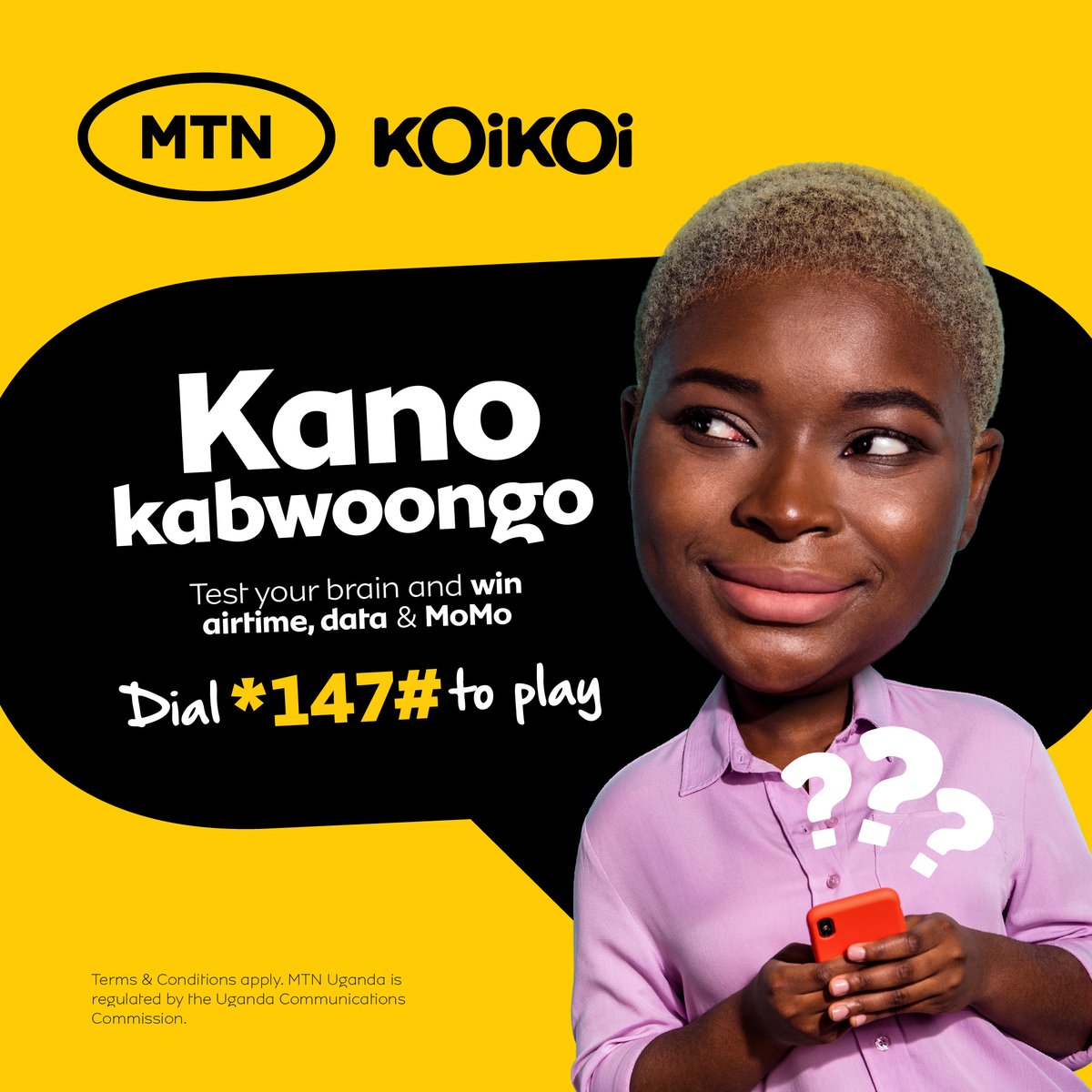 mtnug's tweet photo. FREE DATA ALERT. 
Think you've got what it takes? Here's your challenge. 👇
1️⃣ Dial *147# and enter KOiKOi.
2️⃣ Go to the Geography category.
3️⃣ Play until you reach Question 5.
4️⃣ Take a screenshot of Question 5 and comment with the answer.

Use tag #MTNKoiKoi. https://t.co/mwR6VcD3CM
