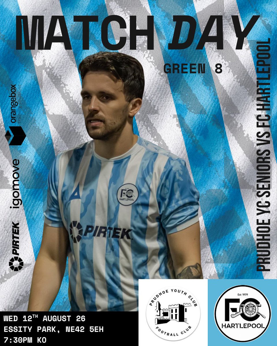 FC_Hartlepool's tweet photo. 🔴 MATCHDAY | PRUDHOE YC SENIORS
FC Hartlepool are back in action this evening!

🏆 Northern League Division Two
🆚 Prudhoe YC Seniors
⌚️ 7:30pm KO
📍 Essity Park

Up The FC! 🔴🔵
#UTFC #FCHartlepool #NorthernLeague

Orangebox Training Solutions Limited
igomove
Pirtek Cleveland
northernutilitysolutions
Mains Electrical Distributors Ltd
23 Taxis
Josh Scott Coaching 
Wilson’s Carpet & Cleaning Services
