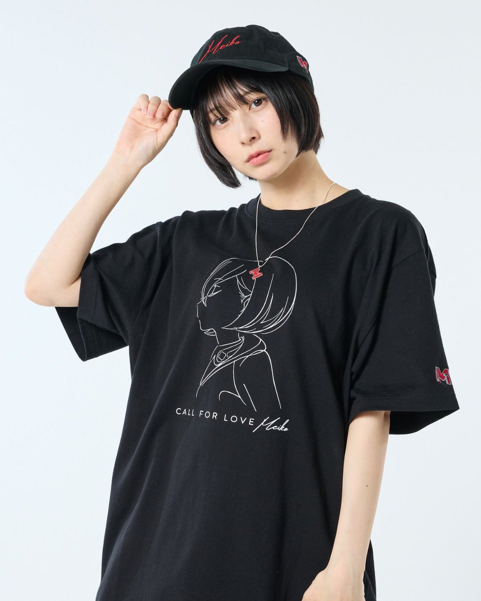 IncChord's tweet photo. MEIKO　Tシャツ「CALL FOR LOVE」

イラストレーター八三さん(@xxhachisan )デザインのMEIKOのイラストを3色のボディにプリントしました。

https://t.co/PAkzd9DvXj https://t.co/fGxSmUMDYw