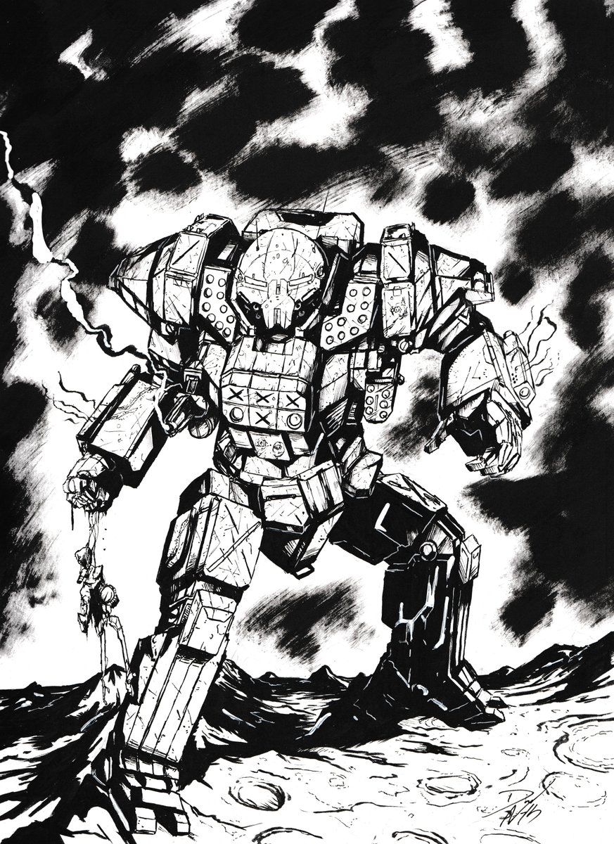 David_the_North's tweet photo. So I guess @TheMechFrog made August 3rd national Flea day? I'm a little late so here's a flea that got smashed by an Atlas. Enjoy.
#battletech https://t.co/dCoB6lcAkL