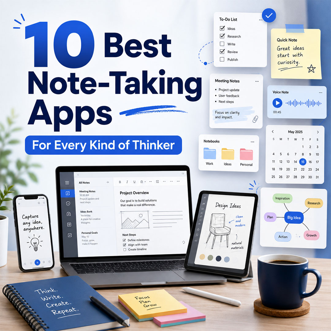 editorialge's tweet photo. 📝 Looking for a better way to capture ideas? Explore 10 of the best note-taking apps for every kind of thinker.
👉Read more: https://t.co/7cpzIEXIyh
#NoteTaking #Productivity #NoteTakingApps #WorkSmarter #ProductivityApps https://t.co/VPzmqDSbCU