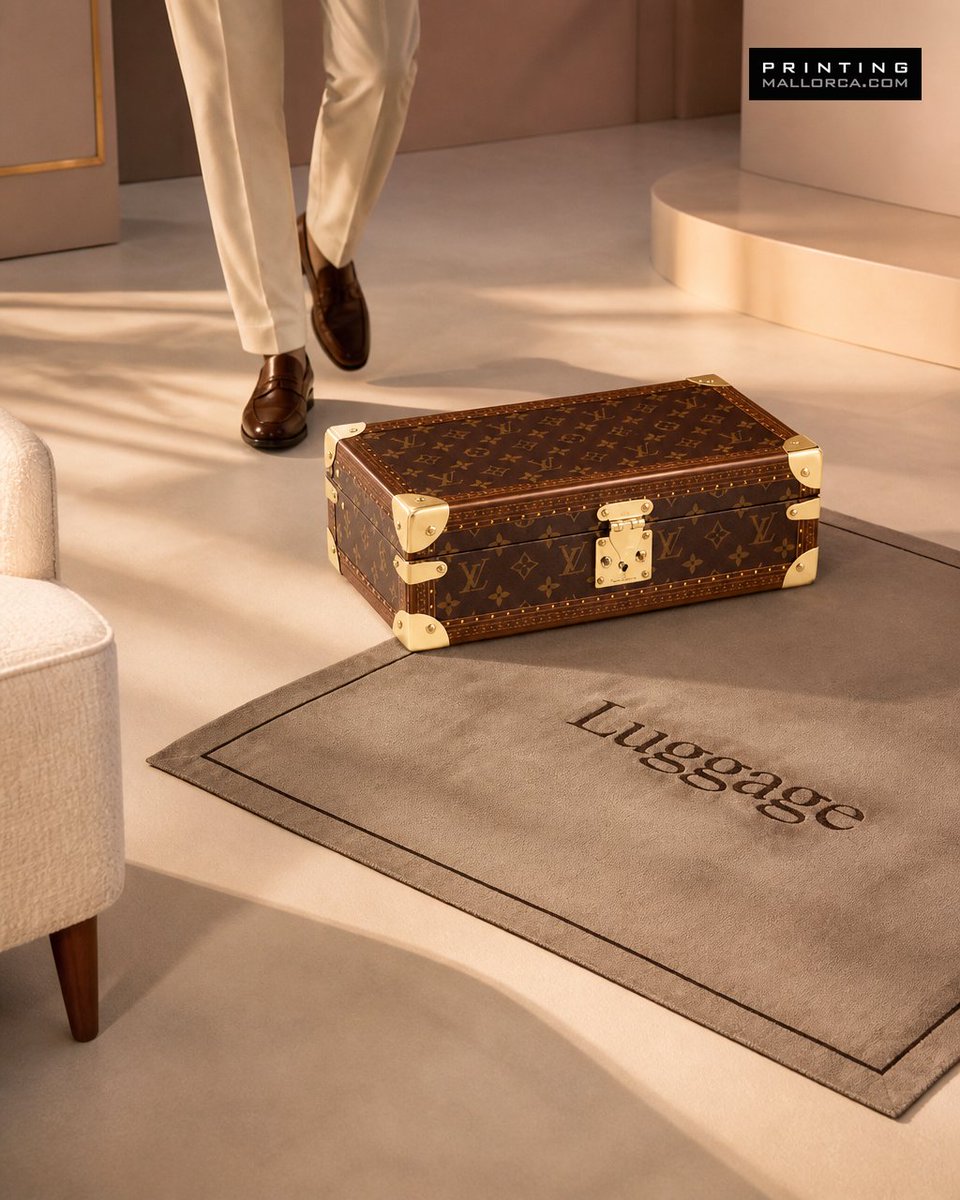 PRINTINGMALLOR1's tweet photo. Protect your floors in style with customised luggage mats featuring your logo—ideal for yachts, boats, hotels and more. Durable, branded and tailored to fit. Enquire today to upgrade your interiors. #BoatAccessories #YachtCharter Tap the link in bio. https://t.co/MrJ0V92veo