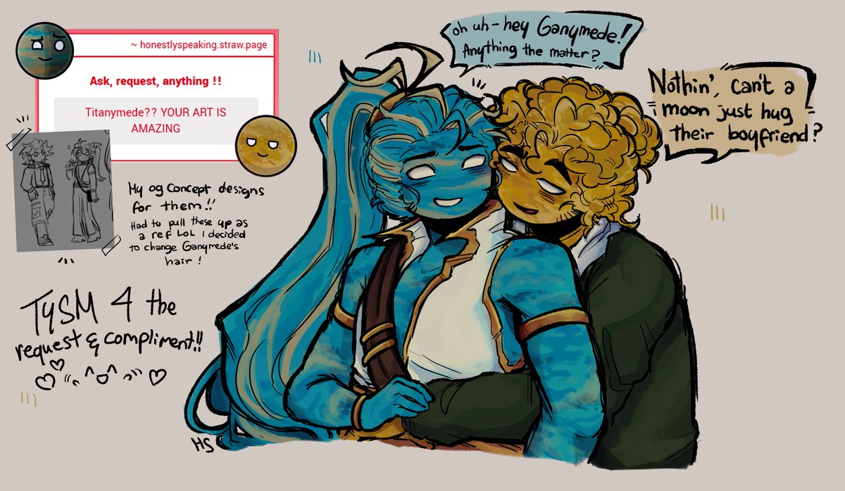 HonestHasSpoken's tweet photo. Titanymede, I had a bit TOO much fun with this, feel free to req me more !!
#solarballs https://t.co/65v722WNOz