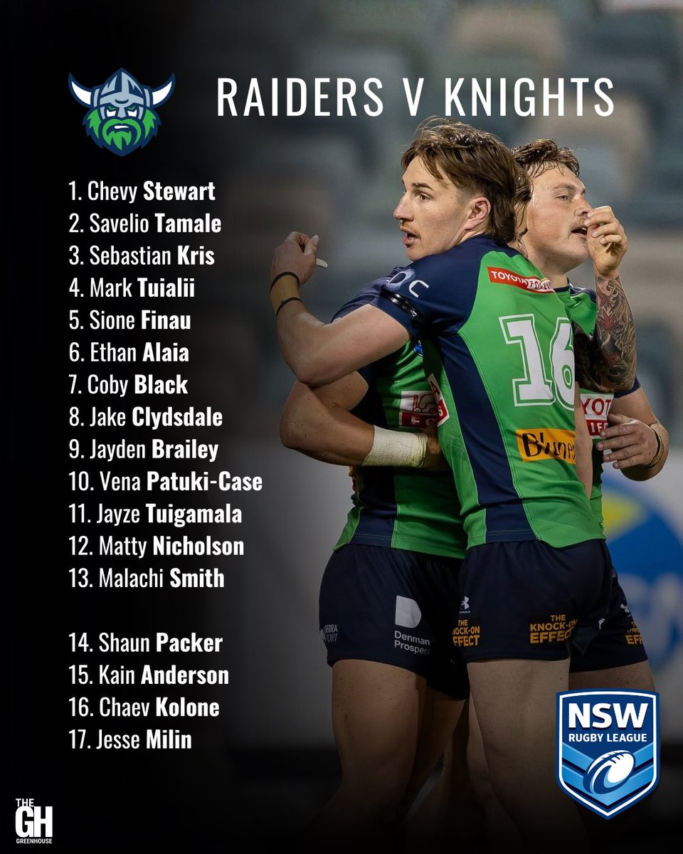 RaidersPathways's tweet photo. The Raiders’ NSW Cup and Jersey Flegg teams take on the Knights on Sunday. Squads and our match previews at the links! 

#NSWCup 👉 https://t.co/MV1se9JCiX
#JerseyFlegg 👉 https://t.co/hxEnKkdgrz

#WeAreRaiders #Canberra #Raiders

📸 Mrs G Sports Photography https://t.co/LFibruiBJ6