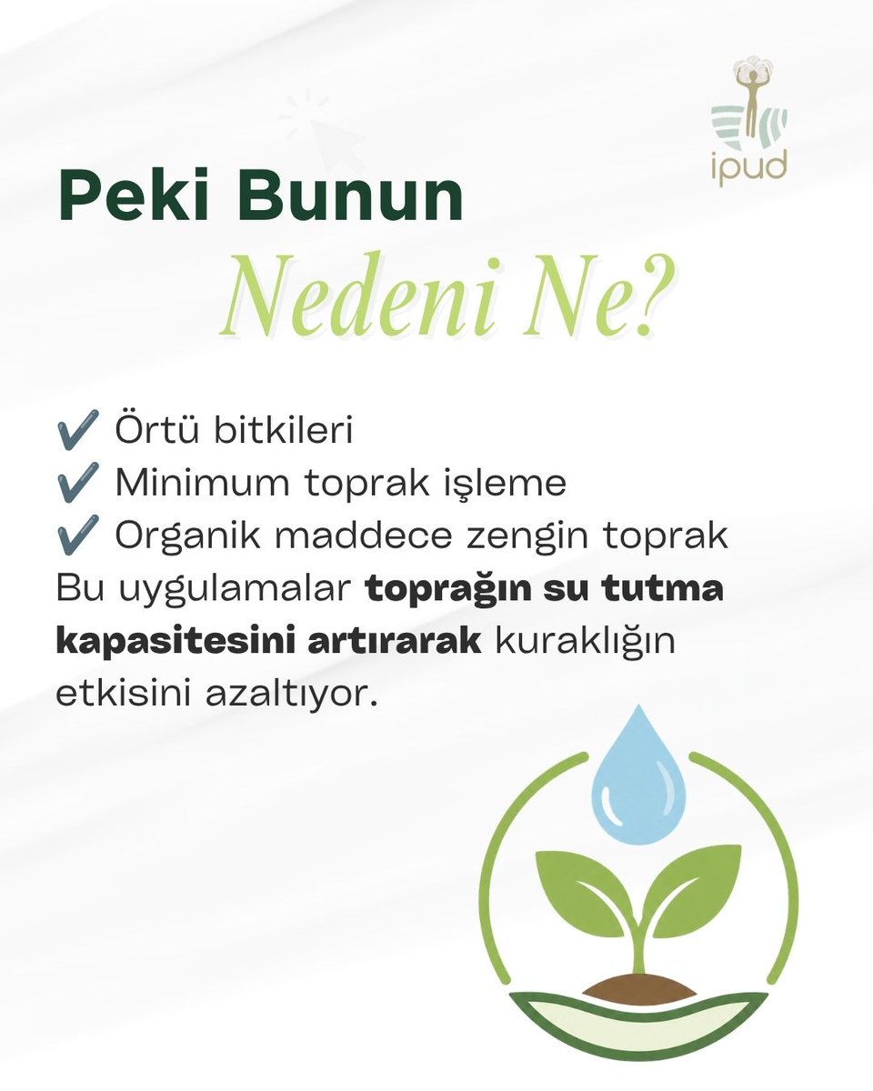 iyi_pamuk's tweet photo. Kuraklık, tarımsal üretimin karşı karşıya olduğu en önemli risklerden biri olmaya devam ediyor. Peki çözüm toprağın kendisinde olabilir mi?Sürdürülebilir tarımın geleceği, toprağın sağlığını koruyan ve doğal kaynakları verimli kullanan uygulamaların yaygınlaşmasıyla mümkün.
#IPUD https://t.co/tuWEjDy8ha