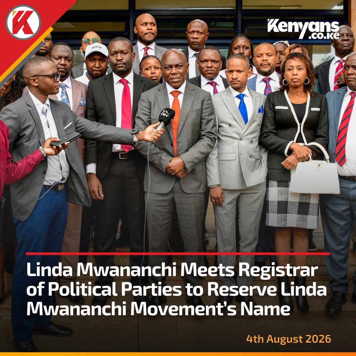 Kenyans's tweet photo. Linda Mwananchi Meets Registrar of Political Parties to Reserve Linda Mwananchi Movement’s Name https://t.co/55y7JCi1cM