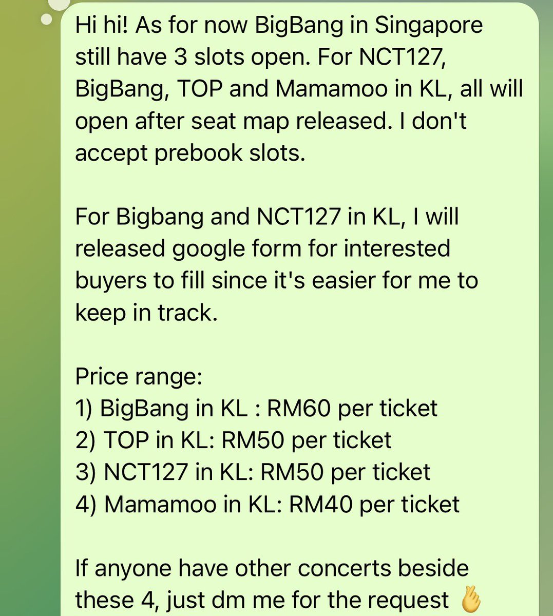 tsmaykii's tweet photo. Ticketing slots update as for now~ https://t.co/bVz7pRwMH8