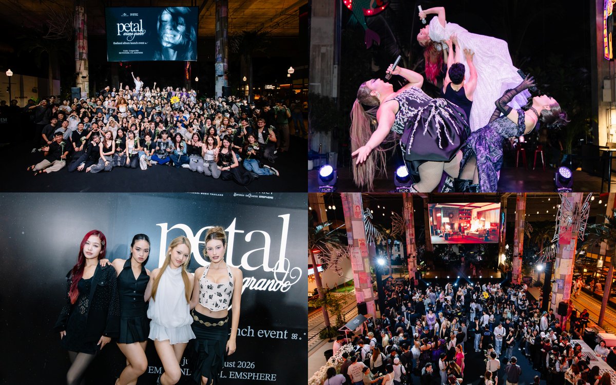 TeenClubDN's tweet photo. ฉลองอัลบั้มใหม่ petal จาก Ariana Grande สุดคึกคักจนไม่อยากกลับบ้าน ในงาน ariana grande - petal thailand album launch event ที่ EMSPHERE ยิ่งใหญ่สมการรอคอยที่สุด
อ่านต่อ https://t.co/4MiaqLH5Rv
#petalTH #ArianaGrande #UniversalMusicTH https://t.co/MuFPyvwIBI