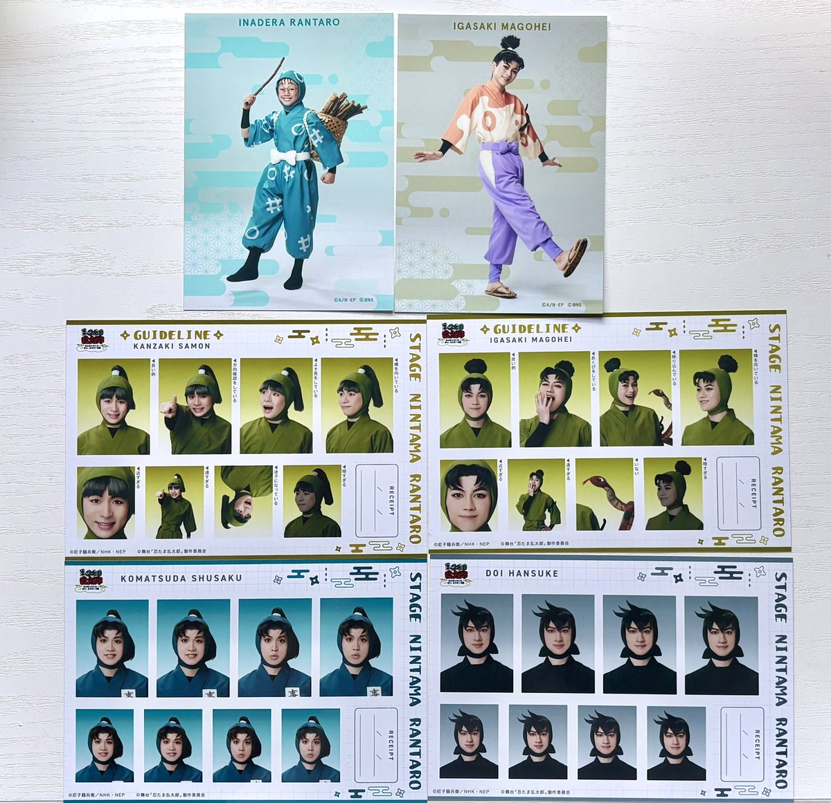 ollehoy's tweet photo. 【交換】舞台 忍たま乱太郎 忍ゲキ 

譲：
トレーディングブロマイド トレブロ乱太郎、伊賀崎(全身)
証明写真館 土井(OK)、小松田(OK)、神崎(NG)、伊賀崎(NG)

求：山田 利吉(全身)(OK/NG)
異種交換◎利吉NGは:複数も検討。

本日ソワレ前後、別日都内手渡し、郵送
お気軽にお声がけください。 https://t.co/RhajfejRgJ