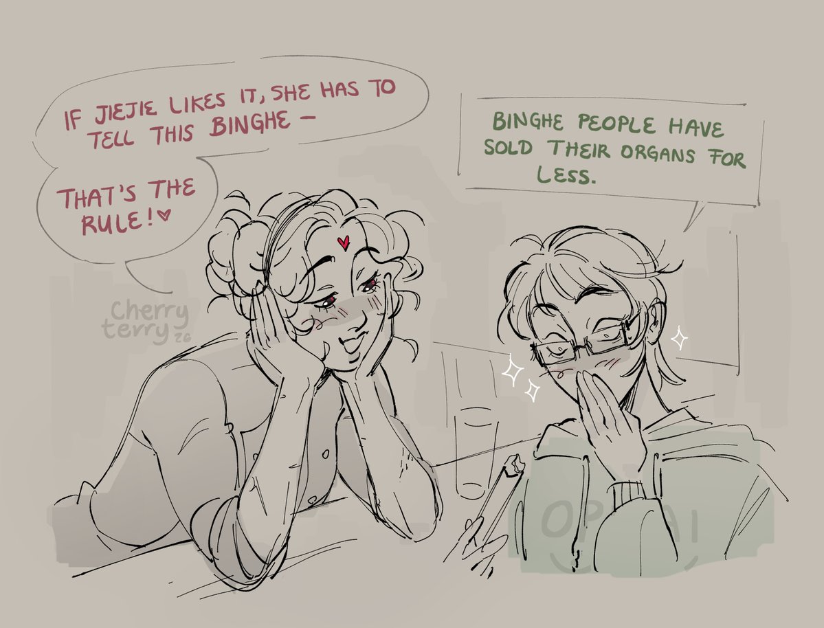 itscherryterry's tweet photo. convincing myself i still know how to draw with buff chef bingjie bc im obsessed w her

fem!#bingqiu  (1/2) https://t.co/BERZwJRVWN