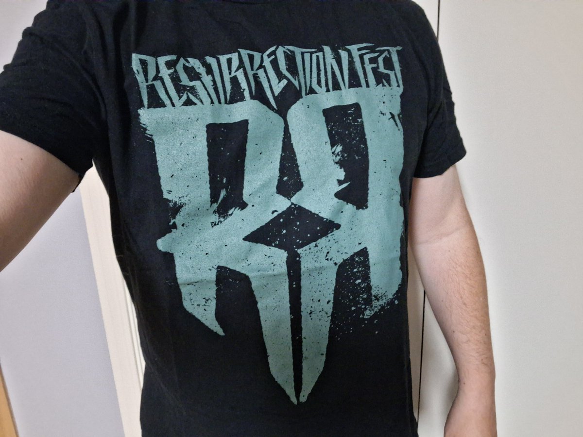 DavidGTato's tweet photo. #Metalshirt #ResurrectionFestEG2023
#Powerwolf #ElegantWeapons #Spiritworld #DarkEmbrace #Baest #Ghost #Pantera #Slipknot #ParkwayDrive #YOUCANTHIDE #Desakato #WindRose #BornOfOsiris #LacunaCoil #Evile #Belphegor #Behemoth #AlterBridge #ButcherBabies #Nervosa #Meshuggah #Sylvaine https://t.co/JbbSzwyrA0