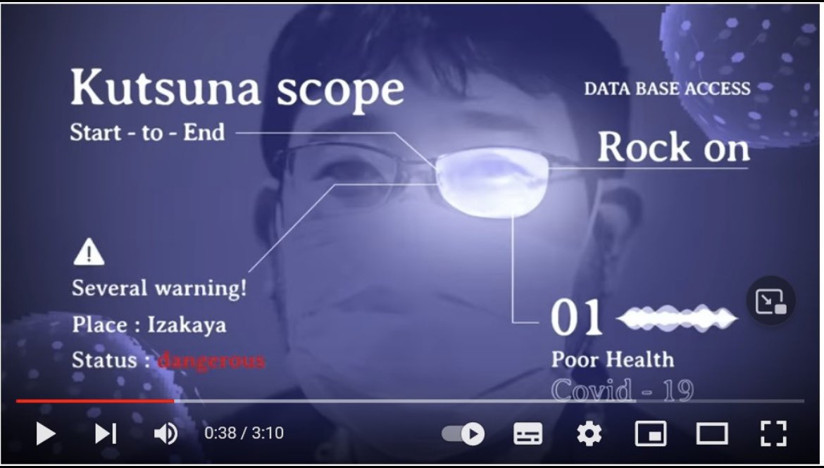 Tqbz0adPzjIOdGT's tweet photo. 「Kutsuna scope Rock on」

どう考えてもふざけているとしか思えず、本当に恐ろしい感染症が流行っているなら大学教授が税金使ってこんな動画作ってる場合じゃなかったと思うんですよね(スペルも違うし)
あと、喧伝していたマスク会食に意味はあったのでしょうか？ https://t.co/tL7WT78WpU
