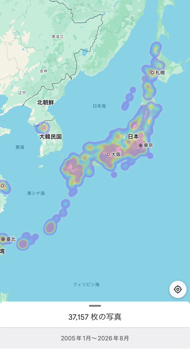 Kee_0112's tweet photo. 自分も結構旅行好きだけど、赤色の部分多くてすごい尊敬レベル https://t.co/EHojbgHxfZ