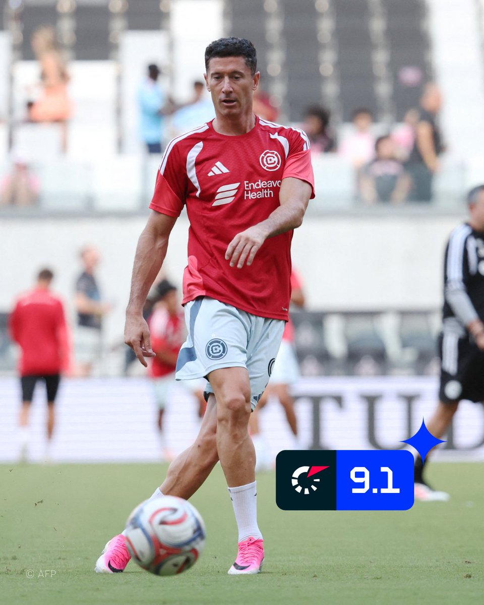 FlashscorePL's tweet photo. 🇵🇱 Robert Lewandowski wybrany 🔝 najlepszym piłkarzem kolejki w 🇺🇸 MLS. Ostatnim Polakiem który otrzymał takie wyróżnienie był Karol Świderski w 2022 roku.
📈 Na Flashscore jego ocena to 9.1/10.
#RobertLewandowski
#Lewandowski
#ChicagoFire
#MLS https://t.co/upegJiEito