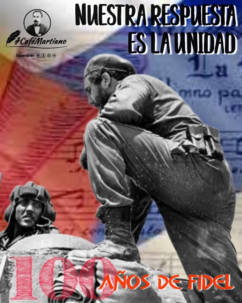 cafemartiano's tweet photo. Buenos días 🇨🇺 #CaféMartiano
✍️"pocos han aprendido la necesidad de dirigir el valor, y de unir al entusiasmo por las ideas nobles el conocimiento menudo e implacable de la naturaleza humana"

#Fidel: "Unidad significa compartir el combate, los riesgos, los sacrificios..." https://t.co/GZy9EJStFG