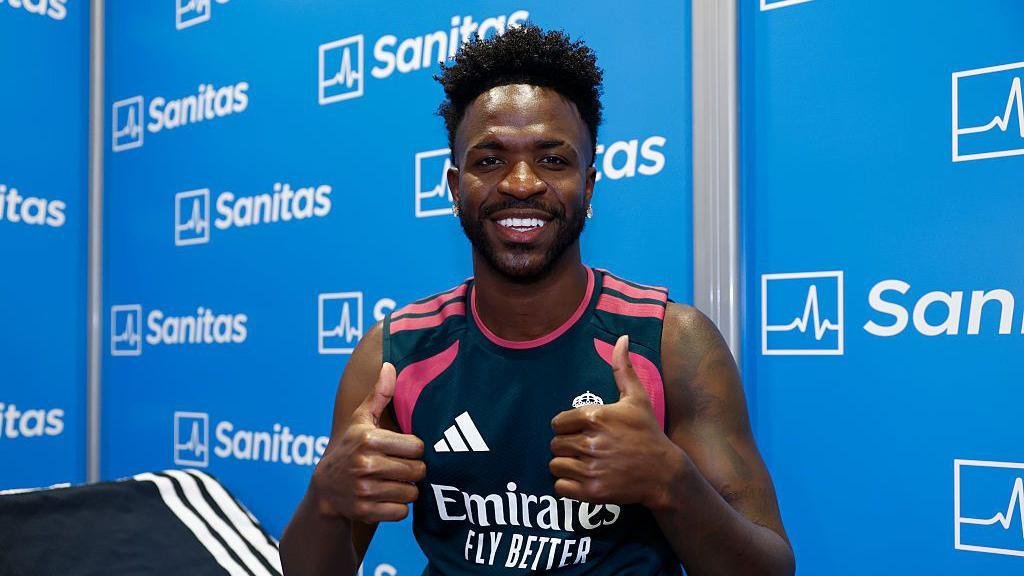 RokaniMediaFB's tweet photo. 🚨@TheAthleticFC Arsenal believe that being at the negotiating table for a player of Vinícus Jr.’s stature is indicative of the club’s progress.   However, they know that any possible deal hinges on the outcome of his renewal talks with Real Madrid. https://t.co/CtRBu4CNBa