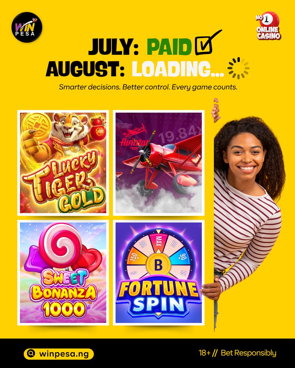WinPesa_Nigeria's tweet photo. July was Amazing, let's get to that money in August guysπ€π₯π
Click the link to join the winning team https://t.co/WNBtakbTeo
#WinWithWinpesa https://t.co/uPrqqjTiyt