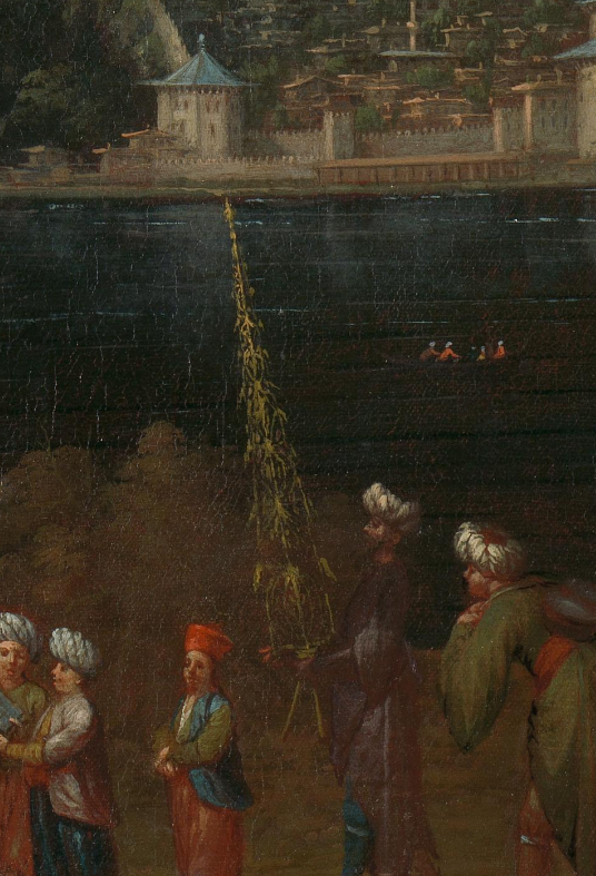 tasvirsanatlari's tweet photo. Fransız ressam Van Mour yaklaşık otuz sekiz yıl boyunca Osmanlı başkentinde yaşamıştır. (1699-1737)

Sanatçının fırçasından çıkan Boğaz'da bir düğün sahnesi ve Nahıl Ağacı. https://t.co/j4qyi1JFCK