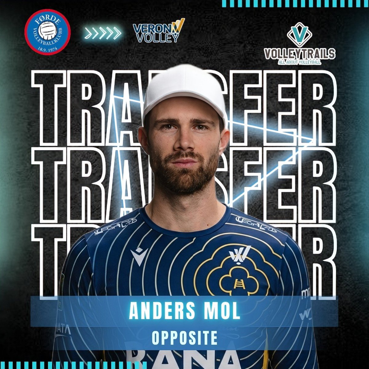 volleytrails's tweet photo. 🇳🇴 Two-time Olympic beach volleyball medalist, Tokyo 2020 Olympic champion, and 2022 Beach Volleyball World Champion Anders Berntsen Mol has officially signed with 🇮🇹 Verona Volley for the 2026–27 Italian SuperLega season. 

Mol will suit up as an opposite, marking his return to indoor volleyball after focusing on beach volleyball for several years. The Norwegian star is set to take on a new challenge in Italy before shifting his focus back to beach volleyball ahead of the road to the LA 2028 Olympic Games. 

#SuperLega #pallavolo #volleyball