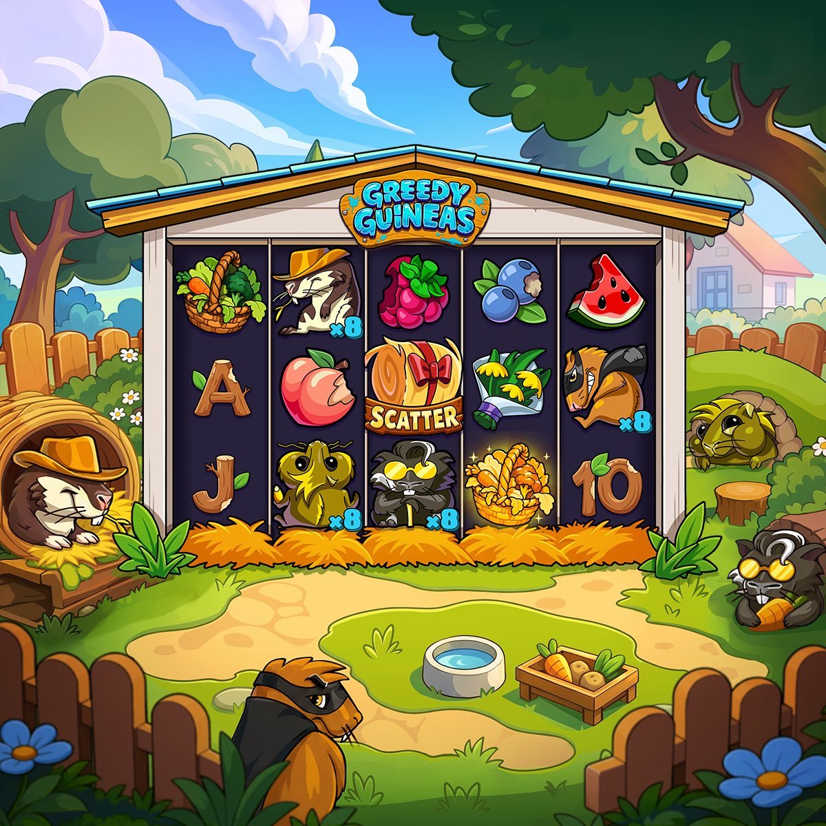 ciphergaming_'s tweet photo. A little sneak peak of our latest slot making it's debut very soon 👀

Fun Fact: Greedy Guineas is based on @JamieJGambles IRL pet guinea pigs https://t.co/zGhopthrby