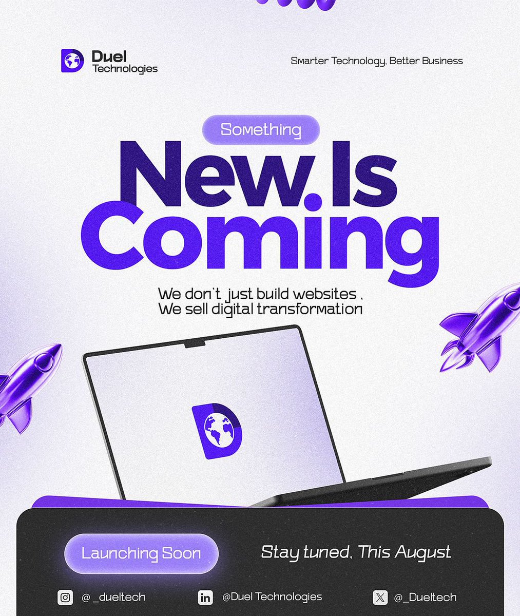 Dueltech_'s tweet photo. Every growing business reaches a point where spreadsheets and manual processes aren't enough. 
At Duel Technologies, we help businesses embrace digital transformation through smarter technology.
Follow us for insights on business growth, AI, innovation, and digital solutions. https://t.co/Pi5s7m0UrI
